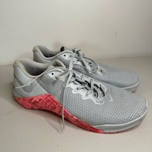 Nike Shoes Womens 12 Metcon 5 Athletic Sneakers Pink Lace Up Low Top AO2982-004